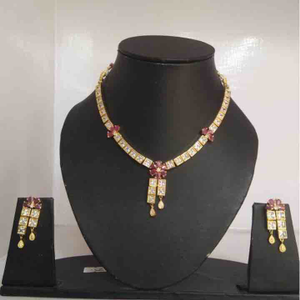 Artificial Diamond Necklace Set 