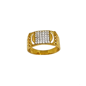 22k gold cz diamond designer ring mga - grg02