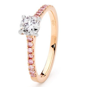 18k Rose Gold With Diamond Embodies Classic D