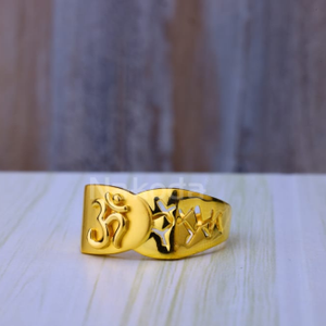 916 Gold Hallmark Exclusive Mens Plain Ring M