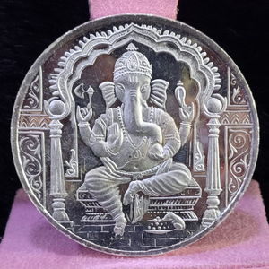 999 silver twenty five gram ganpati silver co
