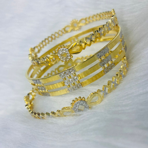 916 gold bangle set
