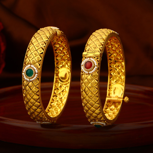 22k Gold Attractive bangles for ladies.