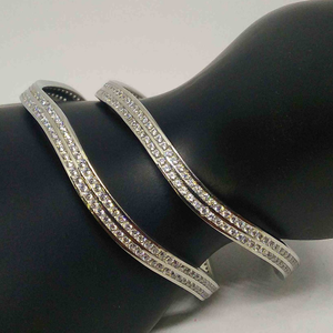 925 sterling silver  cZ diamond  bangles