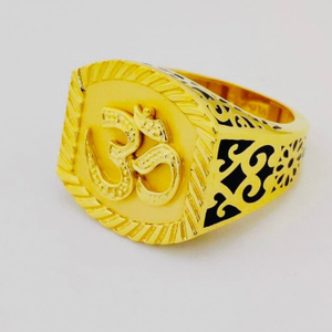 22K Bahubali OM Gents Ring