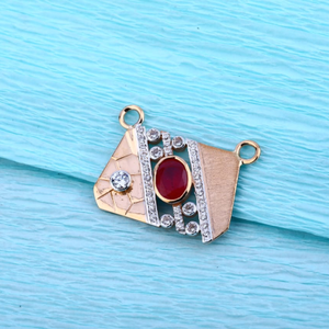 18KT Rose Gold Fancy Mangalsutra Pendant RMPN