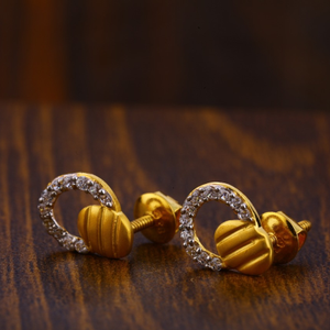 22CT Gold CZ Gorgeous Ladies Tops Earrings LT