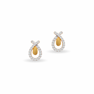 Fancy CZ 22k Gold Tops