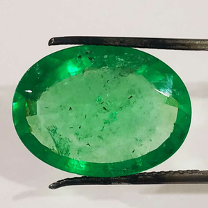 15.63ct oval green emerald-panna