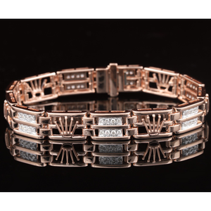 18KT Gold Modern Diamond Bracelet