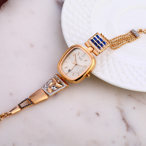 18k rose gold designer watch 