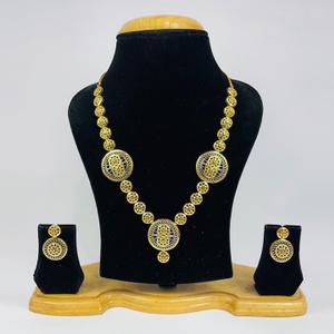 22k Gold Plain  Stunning Turkish Necklace  Se