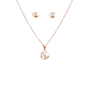 Ethereal Gold Carved Pendant Set