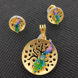 22kt 916 Gold peacock P Set