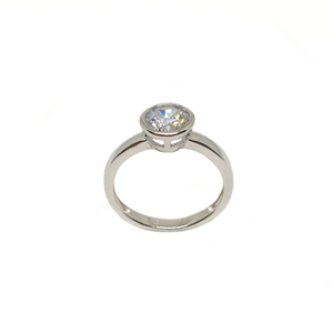 925 sterling silver solitaire diamond ring mg