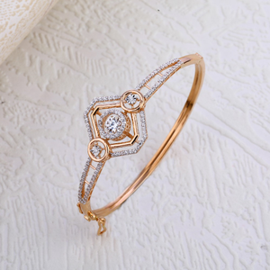 18KT Rose Gold Hallmark Gorgeous  Kada Bracel