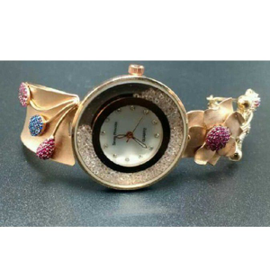 18k Ladies Fancy Rose Gold Watch G-2705