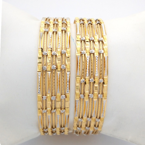 Gold Hallmark TAR MANI Bangle - SML897