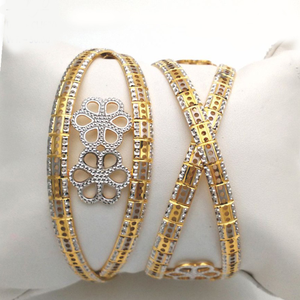 Gold hallmark cnc + LASER bangle - CLJ620