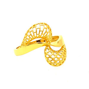 22k Gold Plain Daisy Ring