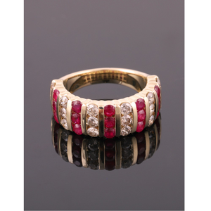 18kt real emerald diamond rings
