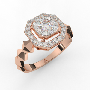Halo Solitaire Lab Grown Diamond Ring