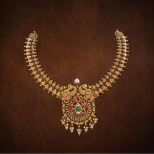22k Gold Contemporary Traditional Necklace