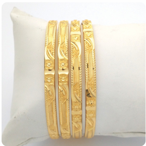 GOLD HALLMARK KHILA BANGLE - HKP1013
