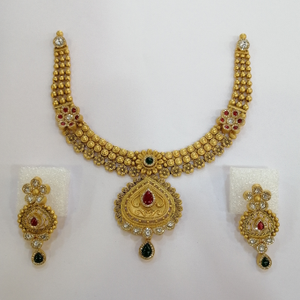 916 Gold Fancy Antique Jadtar Swaroxy Diamond