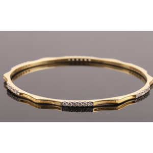 18KT Gold Classic Diamond Bangle