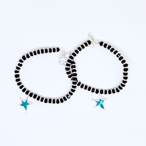925 silver blue star baby  najariya bracelet