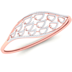 18kt rose gold designer diamond bracelet