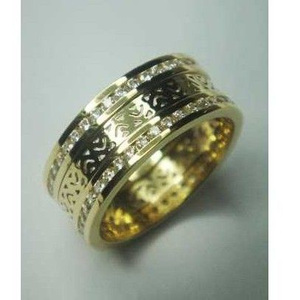 916 Gold Indian CZ Stone Attractive Channel B