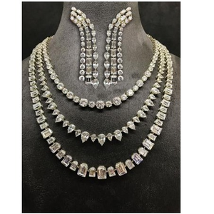 9kt Round Cut Attractive Swarovski Ladies Nec