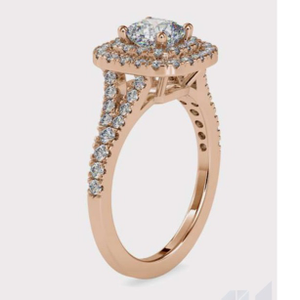 3.04 gms male and female ring with 1.01 ct. o