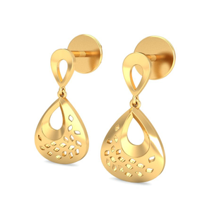 916 Gold Unique Earrings BERP020