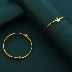 18kt gold cz delicate kids kadali kk59
