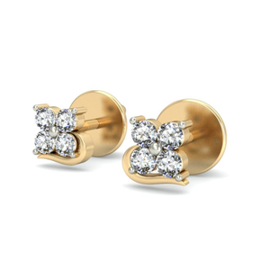 Gold beautiful daily wear earrings ber 007