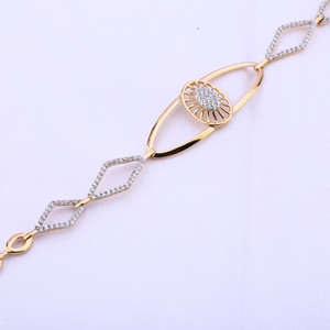 Ladies bracelet rosegold 18ct