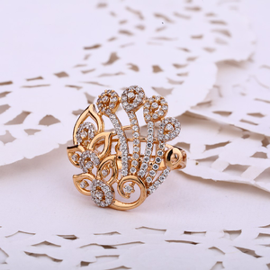 18kt rose gold gorgeous diamond ladies ring r