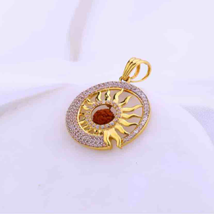 916 gold sun design gants pendant