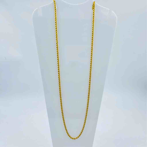 916 Gold Handmade Rope Design Chain