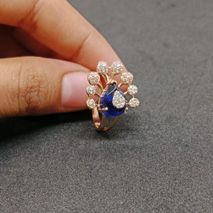 18K Rose Gold Fancy Ladies Ring