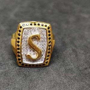 916 men's fancy gold ring