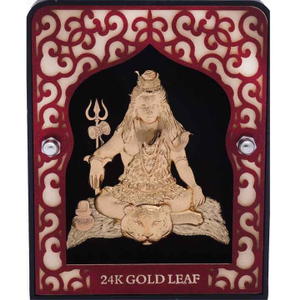 Lord shiva 24k gold leaf frame for gifting mg