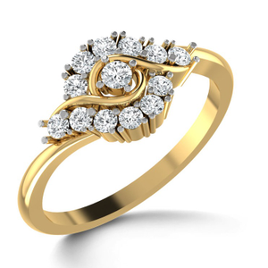 14kt gold s shape ring