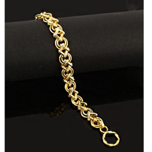 18 kt real solid yellow gold luxury link men'