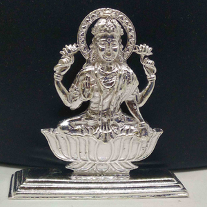 pure silver lotus  / kamal base maa laxmiji  