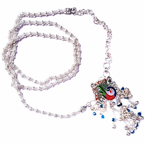 Meenakari peacock round chain kamarband mga -