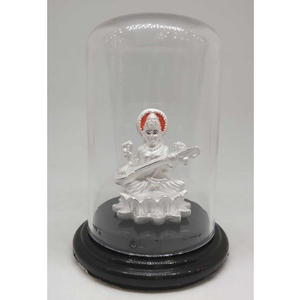 999 pure silver sarswati idols
